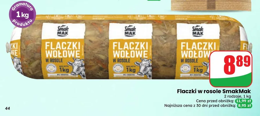 Flaczki w rosole SmakMak promocja w Dino