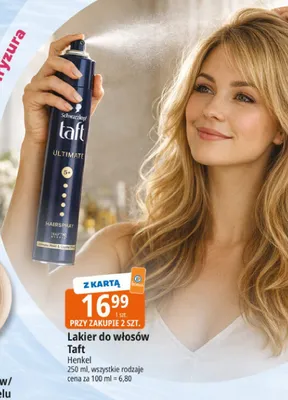 Lakier do włosów Taft Ultimate Henkel promocja w Leclerc