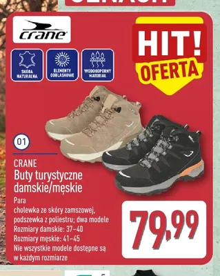 Buty turystyczne męskie Crane promocja w Aldi