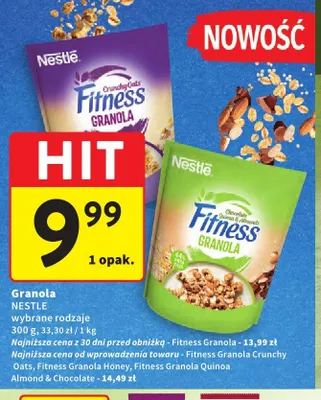 Granola Nestlé Fitness Crunchy Oats promocja w Intermarche