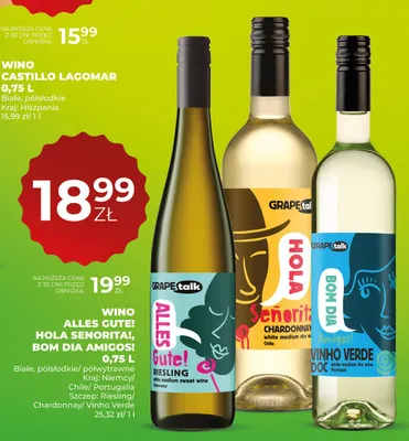 Wino Grape Talk Alles Gute! Riesling promocja w Duży Ben