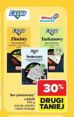 Ser pleśniowy Lazur Złocisty promocja w Carrefour Market