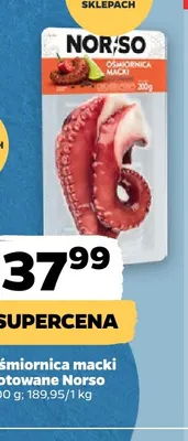 Ośmiornica macki gotowane Norso promocja w Netto