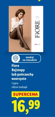 Rajstopy lub pończochy wzorzyste Fiore różne rodzaje promocja w Lidl