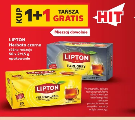 Herbata czarna Lipton Yellow Label promocja w Kaufland