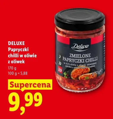 Papryczki chilli w oliwie z oliwek Deluxe promocja w Lidl