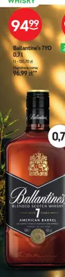Whisky Ballantine's 7YO promocja w Żabka