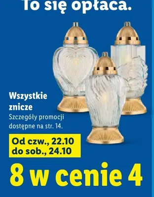 Znicze promocja w Lidl