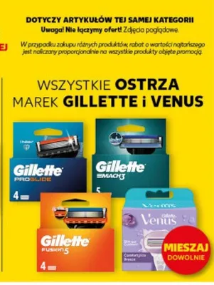 Ostrza Gilette, Venus wszystkie rodzaje promocja w Kaufland