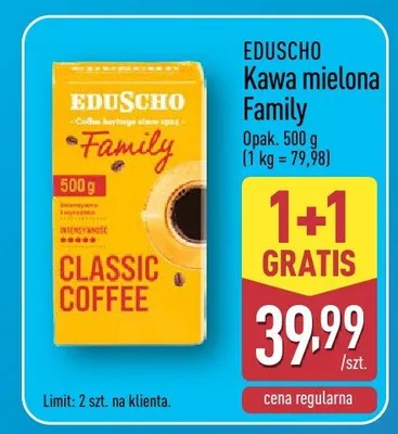 Kawa mielona Family Eduscho promocja w Aldi