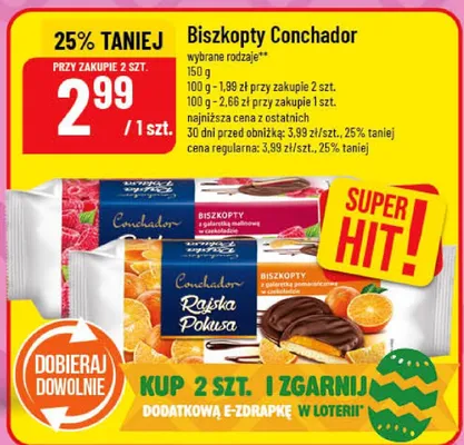Biszkopty Conchador promocja w POLOmarket