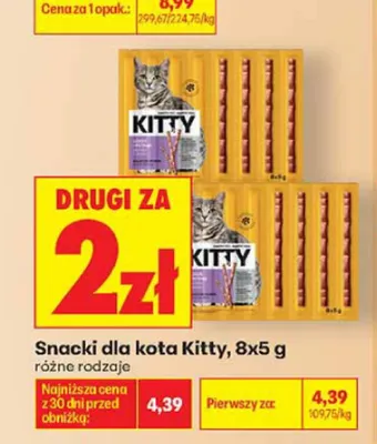 Snacki dla kota Kitty promocja w Biedronka