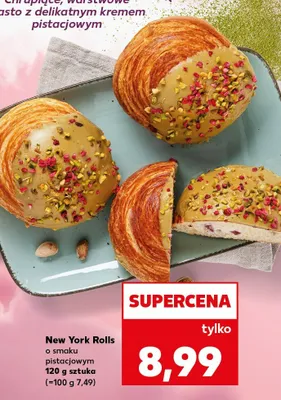 New York Rolls o smaku pistacjowym promocja w Kaufland