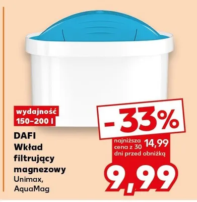 Wkład filtrujący magnezowy Unimax, AquaMag promocja w Kaufland