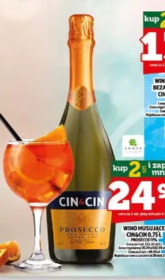 Wino musujące Cin & Cin Prosecco promocja w TOPAZ
