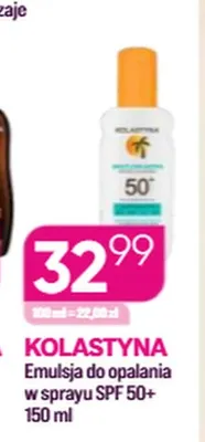 Emulsja do opalania w sprayu SPF 50+ Kolastyna promocja w Drogerie Koliber