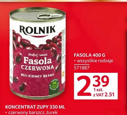 Fasola Rolnik promocja w Selgros