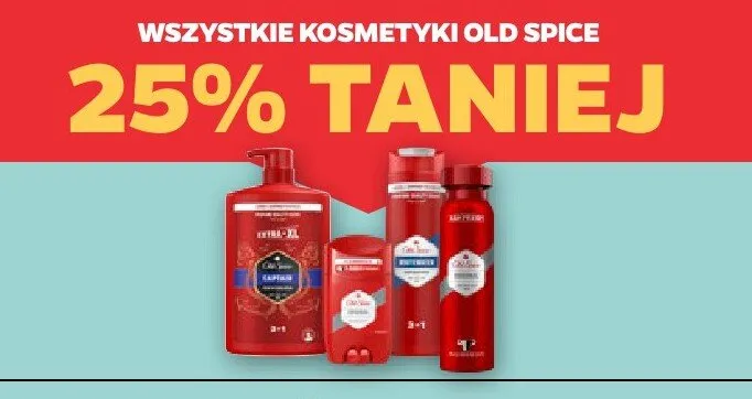 Wszystkie kosmetyki Old Spice promocja w Netto