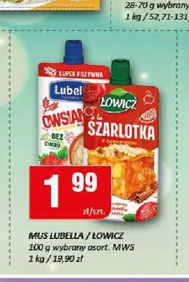 Mus owocowy Łowicz promocja w Chorten