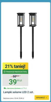 Lampki solarne LED 2-pak promocja w ERLI
