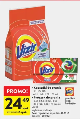 Proszek do prania Vizir promocja w Intermarche