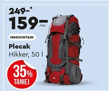 Plecak Hikker, 50 l promocja w Biedronka Home