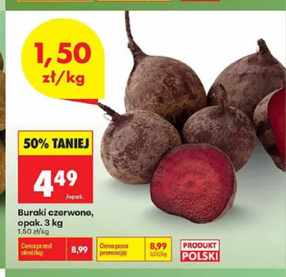 Buraki czerwone promocja w Biedronka