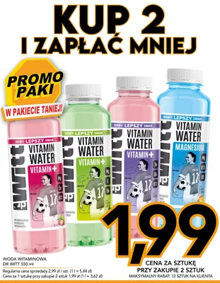 Woda witaminowa Dr Witt Vitamin Water Magnesium mango cytryna promocja w Kupiec
