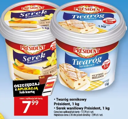 Serek waniliowy Président promocja w Twój Market