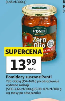 Pomidory suszone Ponti promocja w Auchan