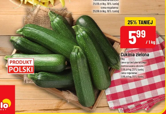 Cukinia zielona polska promocja w POLOmarket