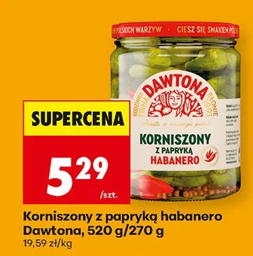 Korniszony z papryką habanero promocja w Biedronka