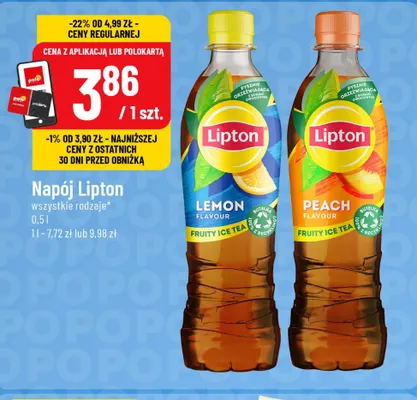 Napój Lipton Lemon promocja w POLOmarket