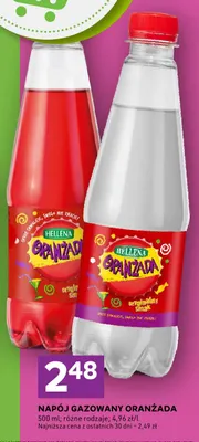 Napój gazowany Oranżada czerwona Hellena promocja w Stokrotka