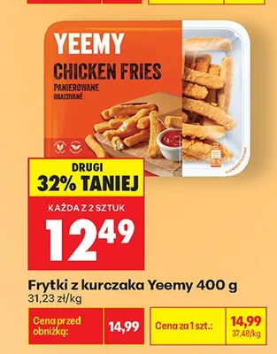 Frytki z kurczaka Yeemy panierowane promocja w Biedronka