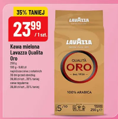 Kawa mielona Lavazza Qualita Oro promocja w POLOmarket