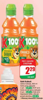 Sok Kubuś promocja w Dino