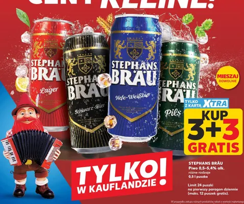 Piwo Stephans Bräu Pils promocja w Kaufland