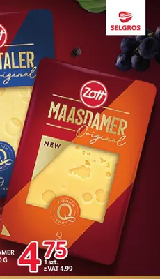Ser Maasdamer plastry Zott promocja w Selgros