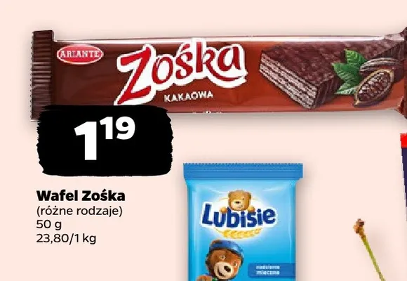 Wafel Zośka Ariante promocja w Netto