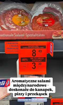 Salami międzynarodowe Tremondi promocja w Aldi