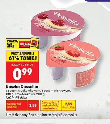 Kaszka Dessella śmietankowa promocja w Biedronka