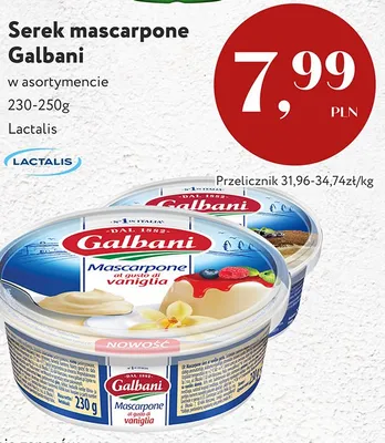 Serek mascarpone Galbani promocja w Market Point