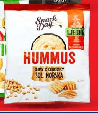 Chipsy z ciecierzycy Snack Day smak hummus sól morska promocja w Lidl
