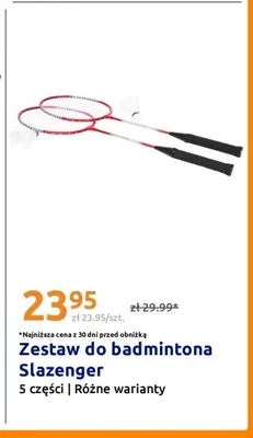 Zestaw do badmintona Slazenger 5 części promocja w Action