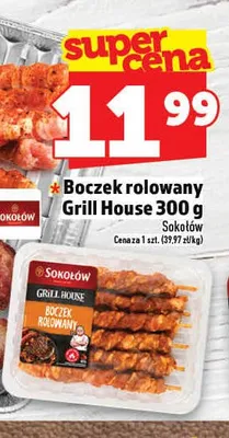 Boczek rolowany Grill House Sokołów promocja w TOPAZ