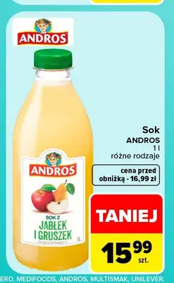 Sok Andros promocja w Carrefour Market