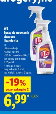 Spray do usuwania tłuszczu W5 promocja w Lidl