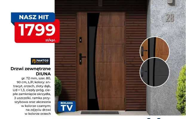 Drzwi zewnętrzne Pantor Diuna promocja w PSB Mrówka