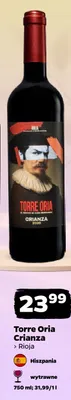 Wino czerwone wytrawne Torre Oria Crianza Rioja hiszpańskie promocja w Netto